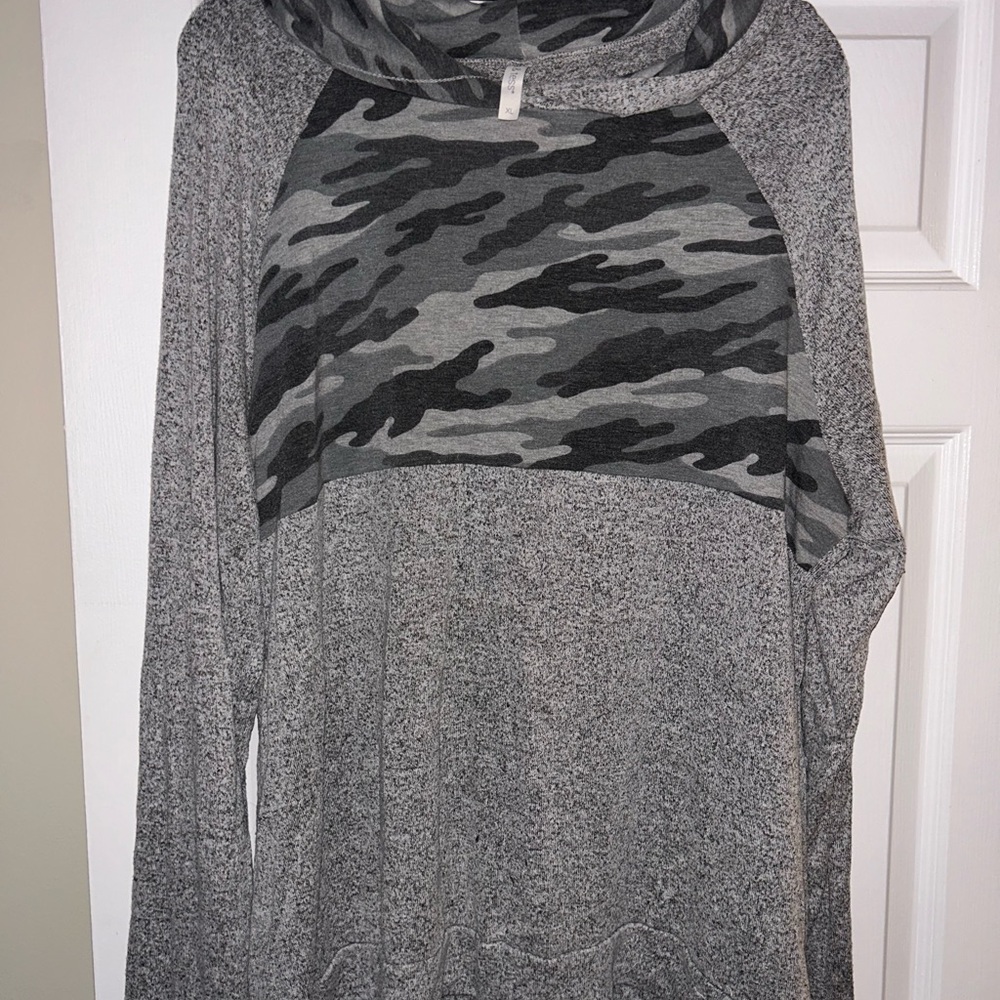 Gray Camo Hoodie